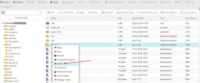 Borrar la carpeta que creamos para hacer la migración Borrar la carpeta que creamos para hacer la migración