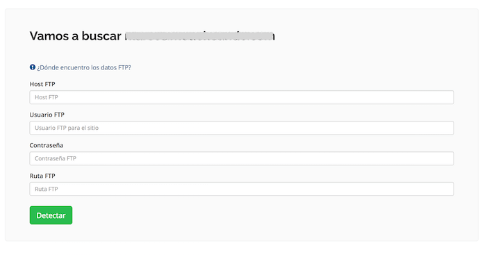 Datos del FTP Datos del FTP
