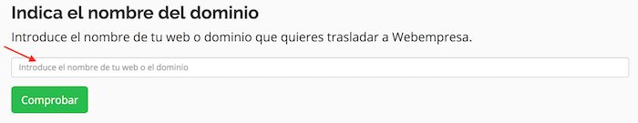 Asistente de traslados: indicar nombre web Asistente de traslados: indicar nombre web