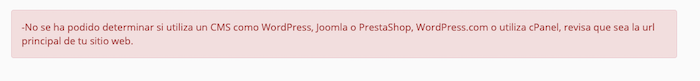 No se detecta CMS ni cPanel No se detecta CMS ni cPanel