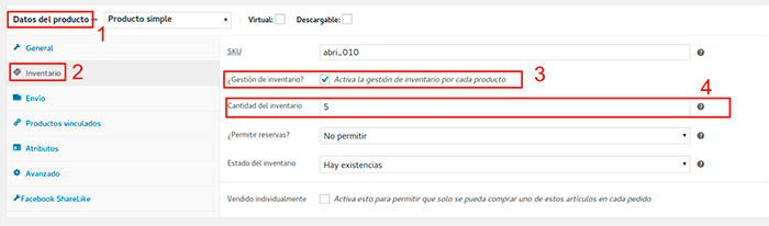 Control de stock en Woocommerce Control de stock en Woocommerce