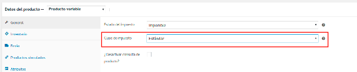 woocommerce asociar impuesto productos woocommerce asociar impuesto productos