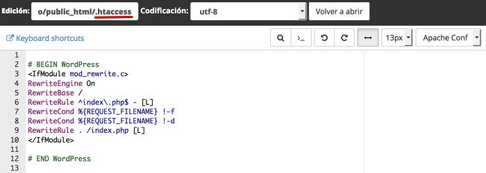 archivo .htaccess oculto archivo .htaccess oculto