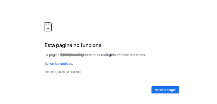 ERR_TOO_MANY_REDIRECTS ERR_TOO_MANY_REDIRECTS