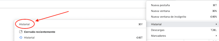 Borrar caché en Chrome: paso 2 Borrar caché en Chrome: paso 2