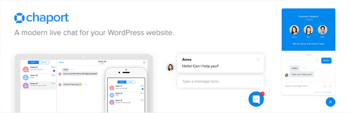 Plugins de Live Chat para WordPress: Chaport Live Chatt Plugins de Live Chat para WordPress: Chaport Live Chat