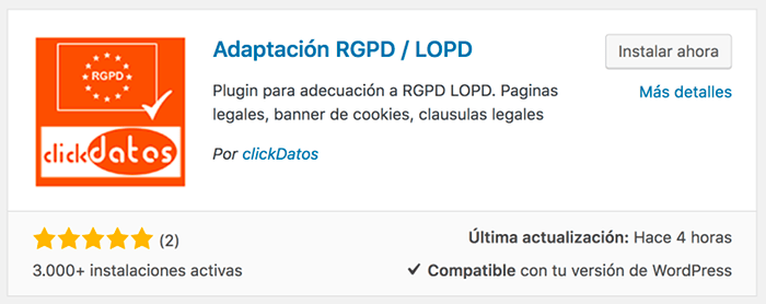 Adaptación RGPD / LOPD Adaptación RGPD / LOPD