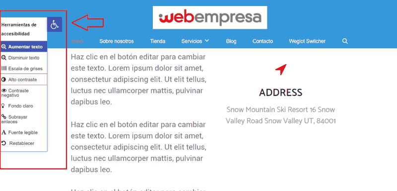 Cómo mejorar la accesibilidad en tiendas online WooCommerce: One clic Accessibility Cómo mejorar la accesibilidad en tiendas online WooCommerce