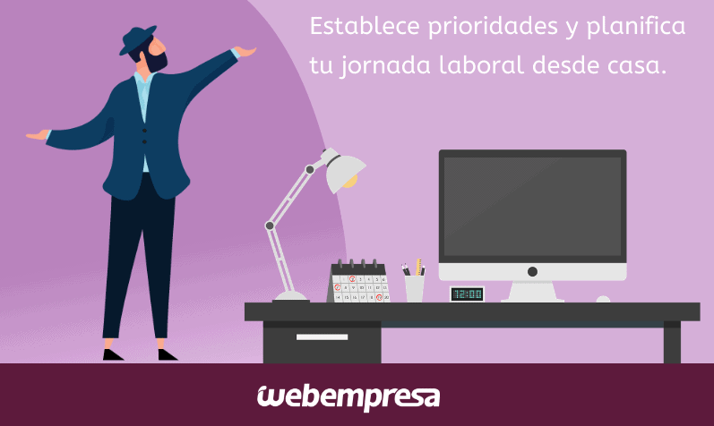 Establece prioridades en teletrabajo