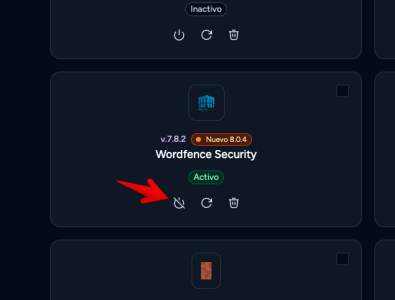 desactivar plugin