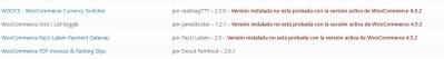 plugins no compatibles
