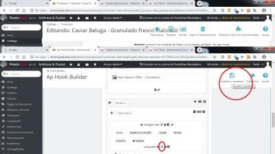 editar widget y guardar NO FUNCIONAN