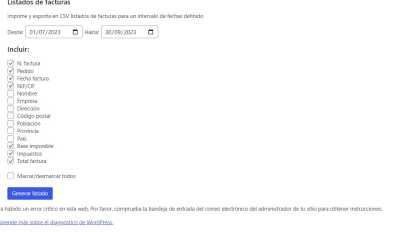 error critico