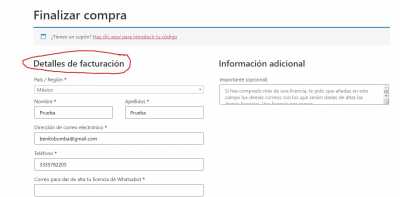 cambiar info