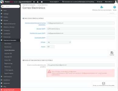 configurar correo smtp error doble autenticacion
