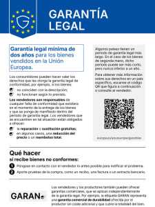 Legal guarantee harmonised notice es