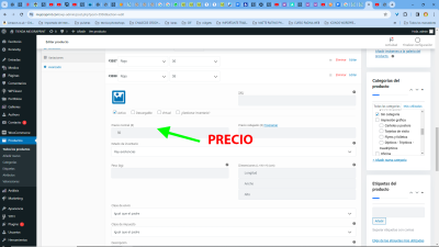 VALOR PRODUCTO OK