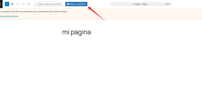 Editar la página «mi pagina» Mi Sitio WordPress — WordPress 10 18 2025 09 23 PM