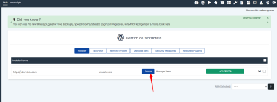 Softaculous Gestión de WordPress 12 04 2025 11 59 AM