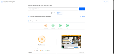 PageSpeed Insights 02 04 2026 10 08 AM