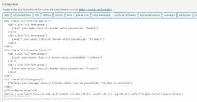 Screenshot of Editar formulario de contacto   Devlex Abogados Valencia — WordPress (1)