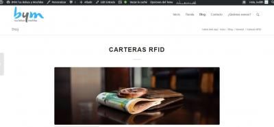 Vista previa entrada carteras RFID