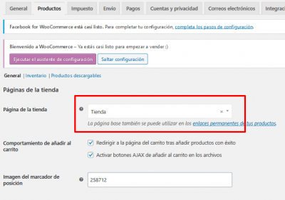 Ajustes de WooCommerce Mamparas anti Covid 19 de vidrio templado — WordPress