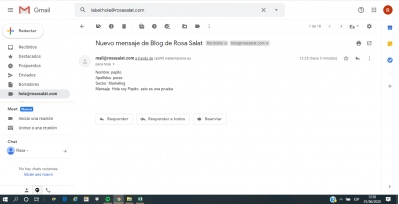 4 mail que he recibido con datos del formulario no consta el campo email