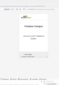 Finalizar compra movil