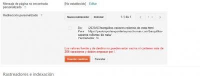 Redirección Blogger