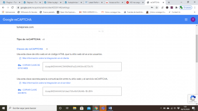 claves recaptcha