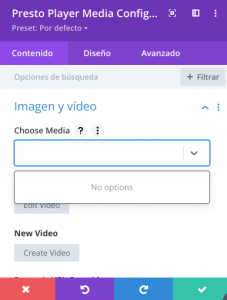 Presto player en Divi 2