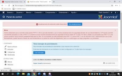 actualizaciones joomla