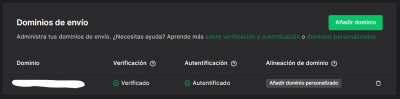 Dominio autenticado en MailerLite2