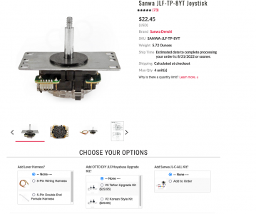 Screenshot 2022 08 29 at 20 55 46 Sanwa JLF TP 8YT Joystick