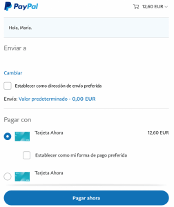 Pago con Paypal