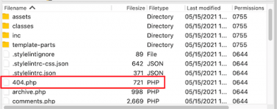 ftp 404 php file