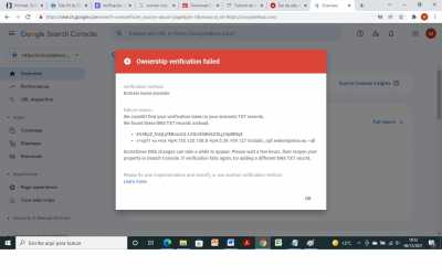 Google Search Console error 9