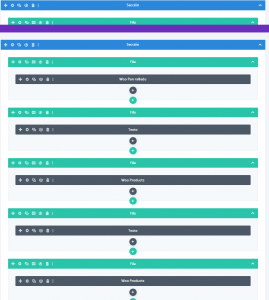 pantallazo layouts plantilla