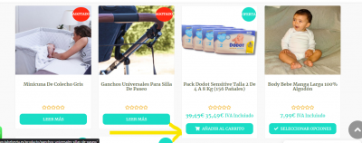 Productos no alineados