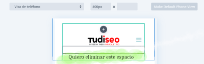 eliminar espacio