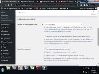 Productos descargable