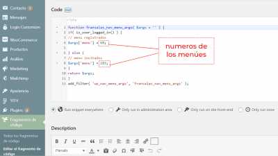 captura pantalla 6 codigo cambio menúes segun estado de conexión