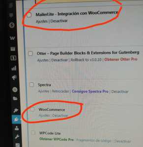Plugins instalados