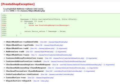 error checkout
