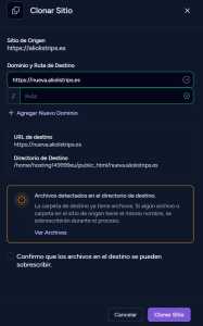 ya le di a clonar