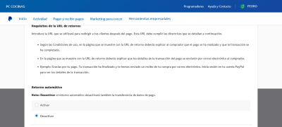 captura paypal