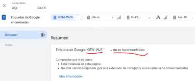 GTM no encontrado
