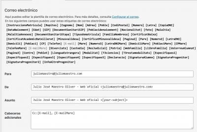 Screenshot of Editar formulario de contacto   Julio José Maestro Oliver   Web oficial — WordPress