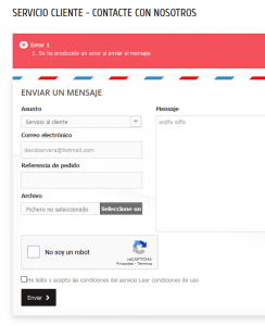 error en contactenos